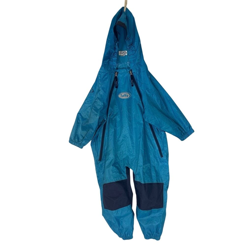 Tuffo Kids 5T Blue Waterproof Rain Suit Lightweight Outdoor Coverall